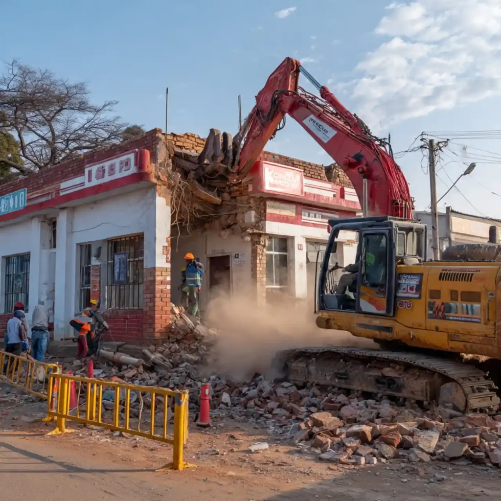 Commercial Demolition services by Tusker Civils and Landscapes