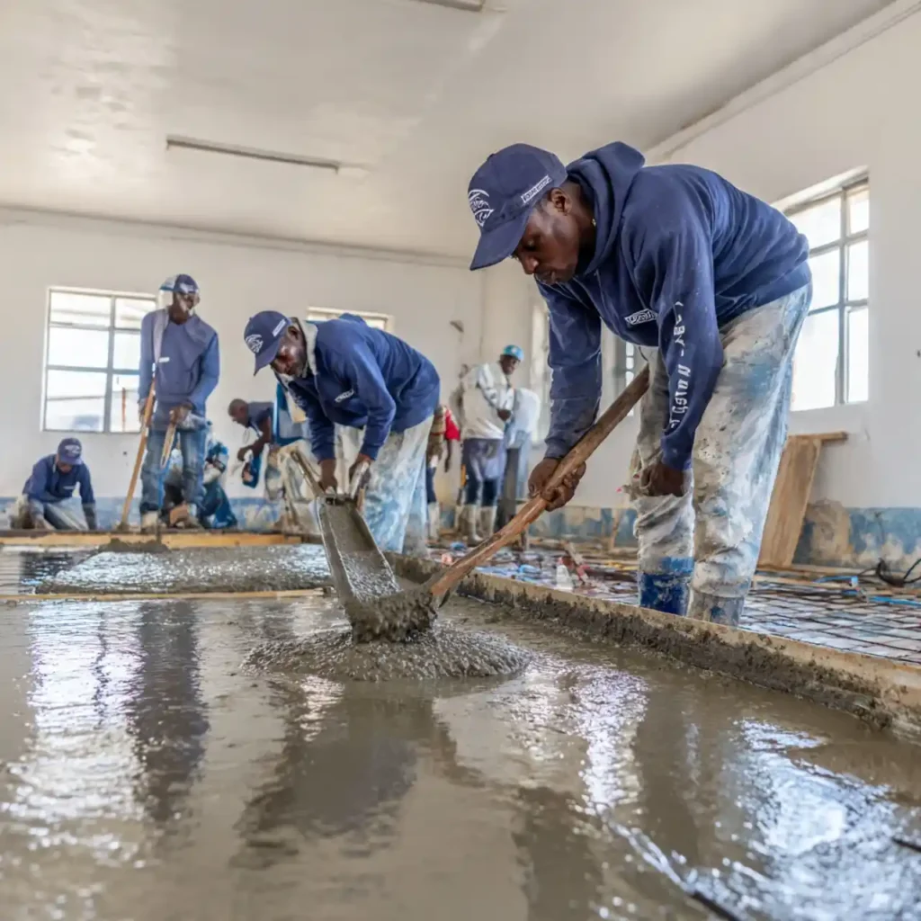 Concrete Floor Installation services by Tusker Civils and Landscapes