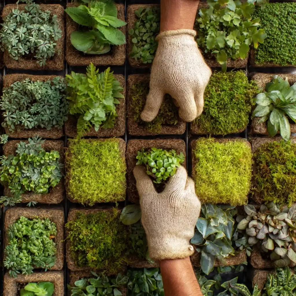 Growing Medium and plant selectionGrowing medium and plant selection for a green wall installation in Bulawayo