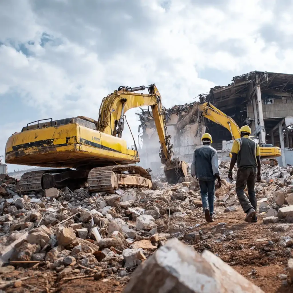 Industrial demolition services Bulawayo by Tusker Civils & Landscapes
