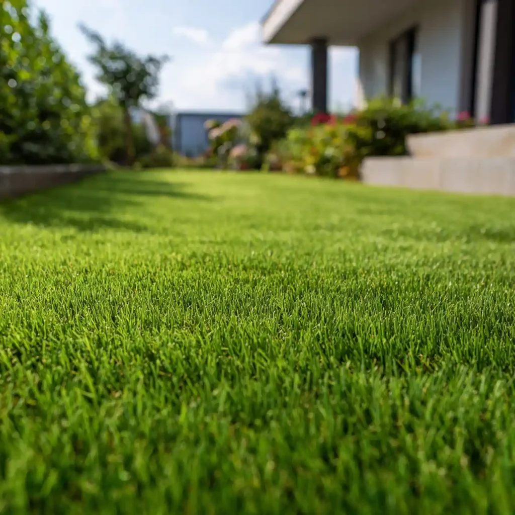 Instant lawn installation adding an established green lawn to a property in Bulawayo
