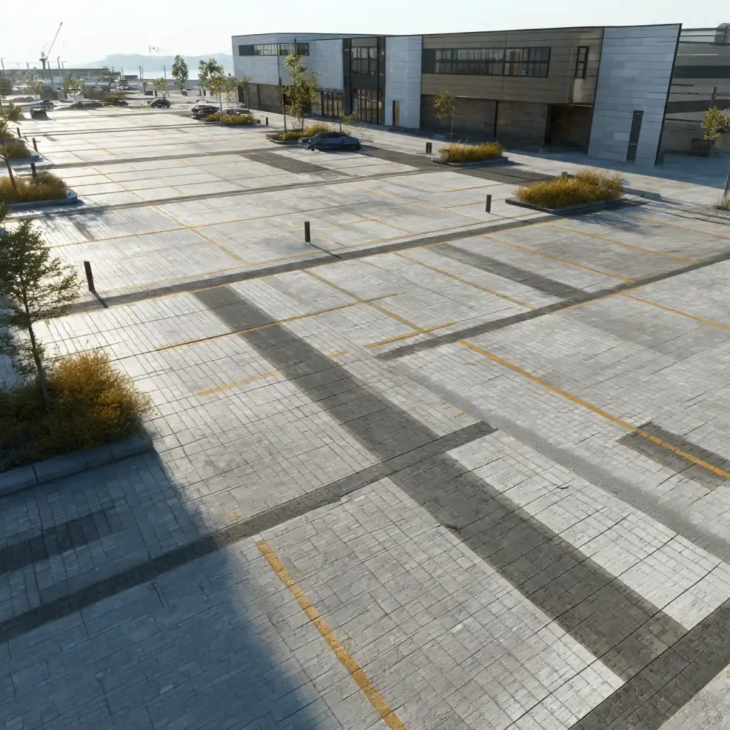 Parking area paving installation completed for a commercial property in Bulawayo