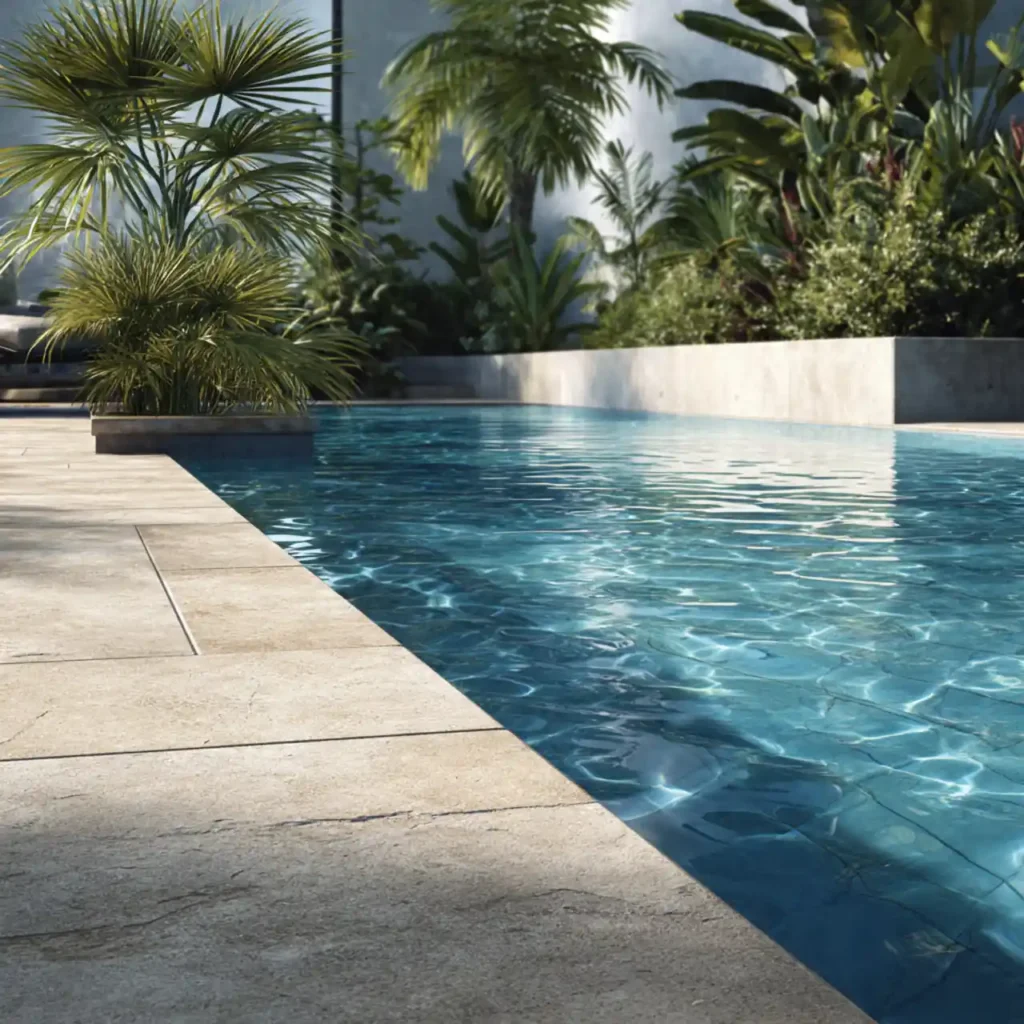 Pool Surround pavingPool surround paving installation completed for a residential property in Bulawayo
