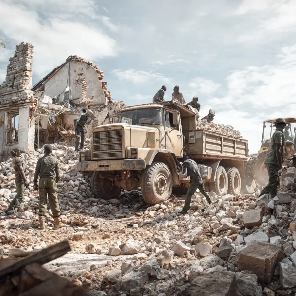 Rubble Removal by Tusker Civils and Landscapes