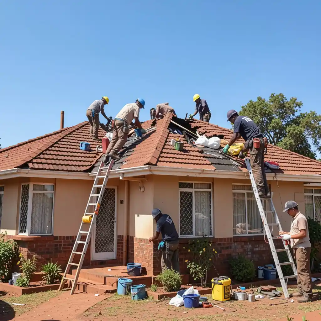 Roof leak repair services for a residential property in Hillside, Bulawayo