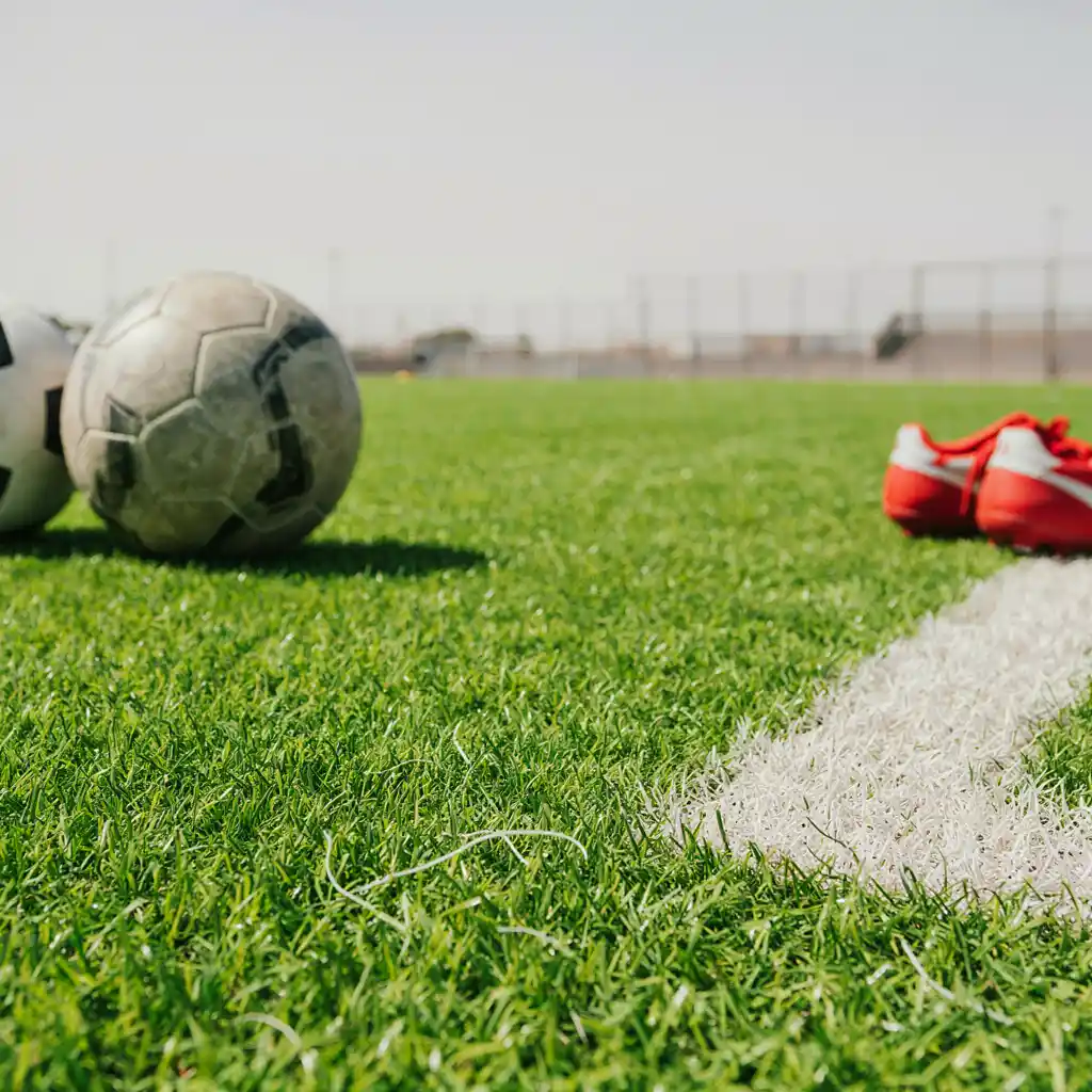 Artificial grass soccer field in Bulawayo with a durable playing surface